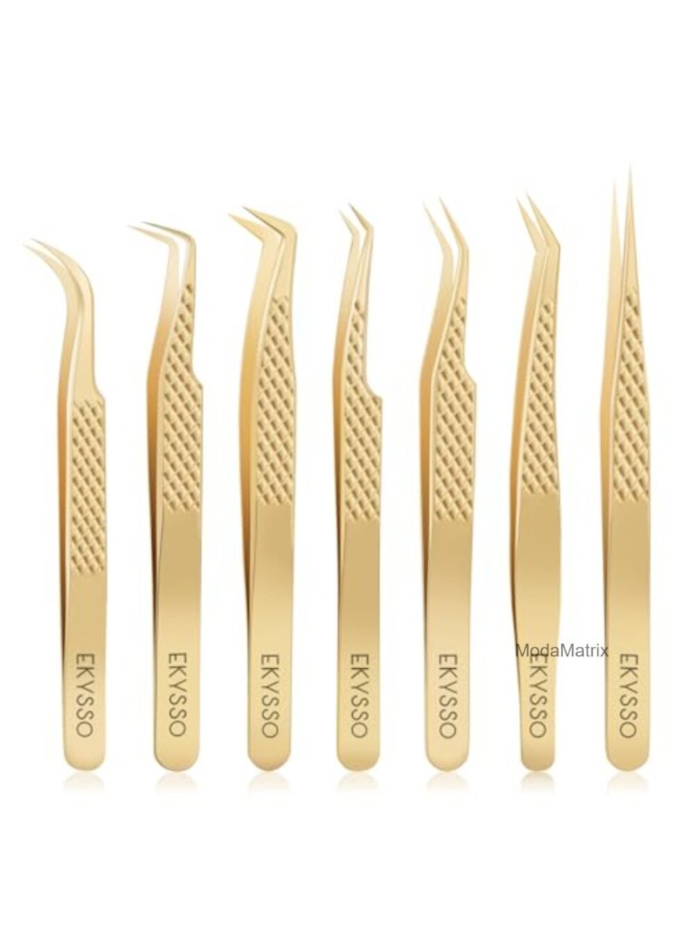 Professional Lash Extension Tweezers Kit Stainless Steel 7 Pack